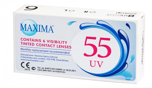 Купить месячные контактные линзы Maxima 55 UV в Виннице, Кировограде, Умани